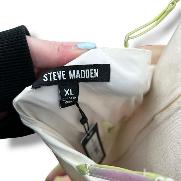 NEW Steve Madden Delphine Ruffle Dress Size XL Pastel Marble Midi Cocktail NWT - Picture 14 of 14